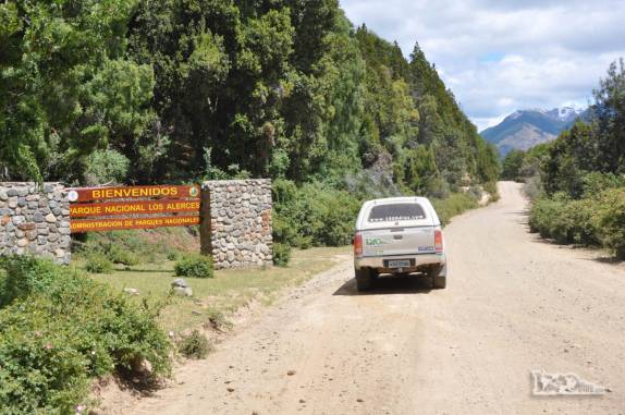 Chegando ao Parque Nacional Los Alerces, ao norte de Trevelin, na patagônia argentina